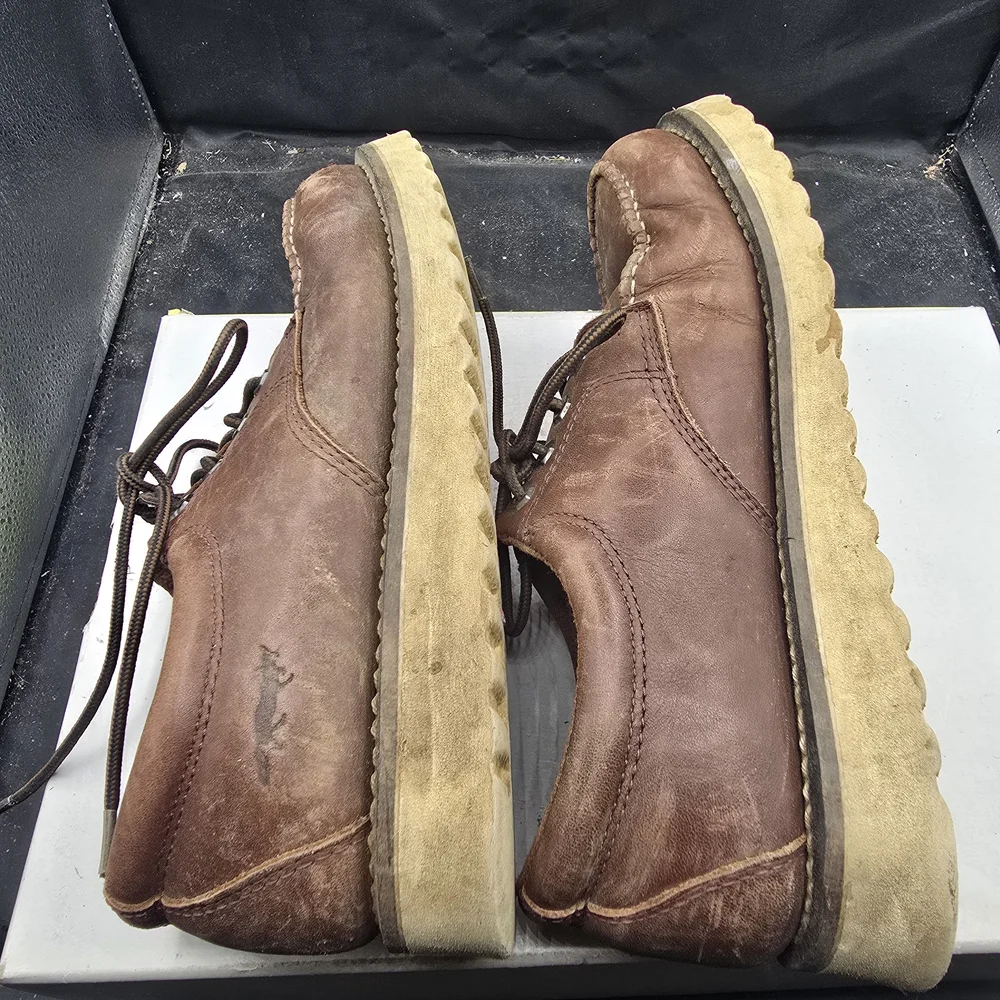 Fox Men's Brown Leather‎ Boat Shoes